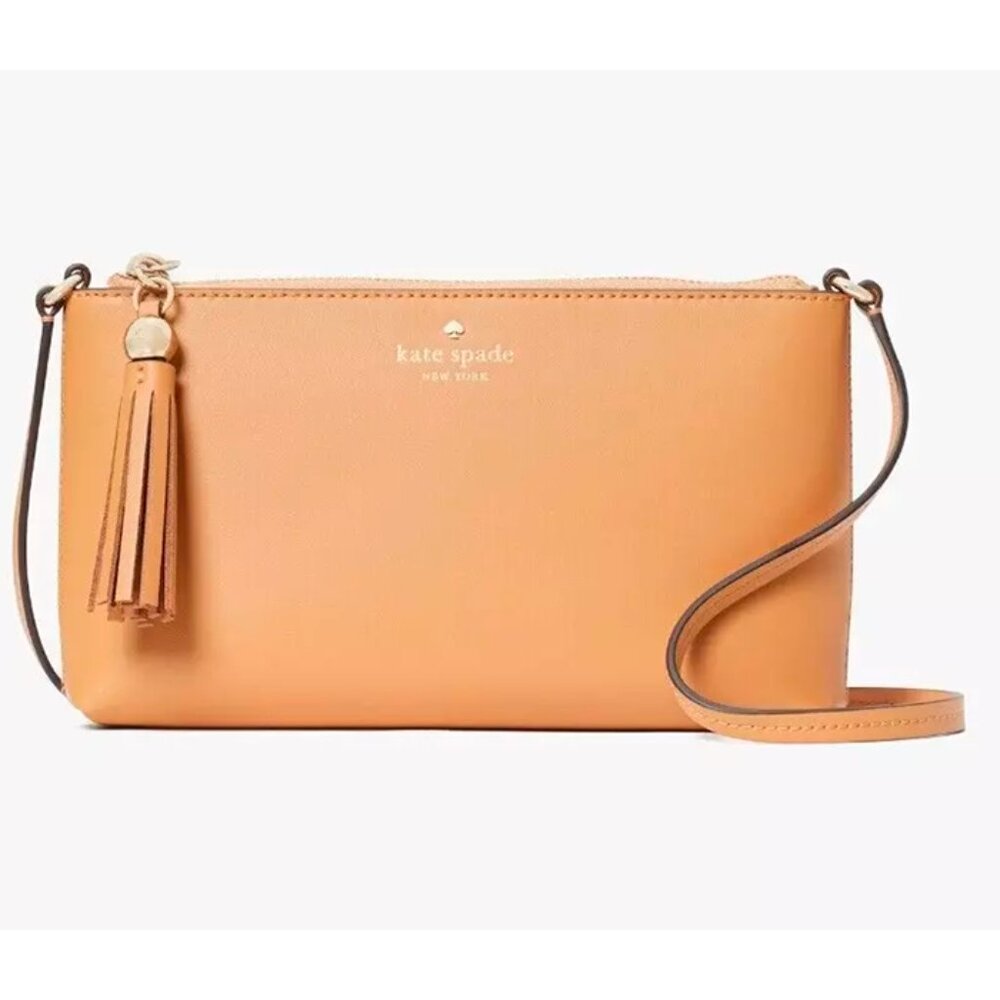 S Kate Spade Ivy Street Amy Camel Leather CrossbodyWKRU4856 Tiramisu Mousse $198